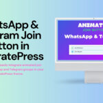 WhatsApp & Telegram Join Button in GeneratePress